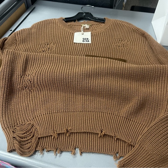 SER.O.YA Devin Sweater 'Cognac' - Picture 9 of 12